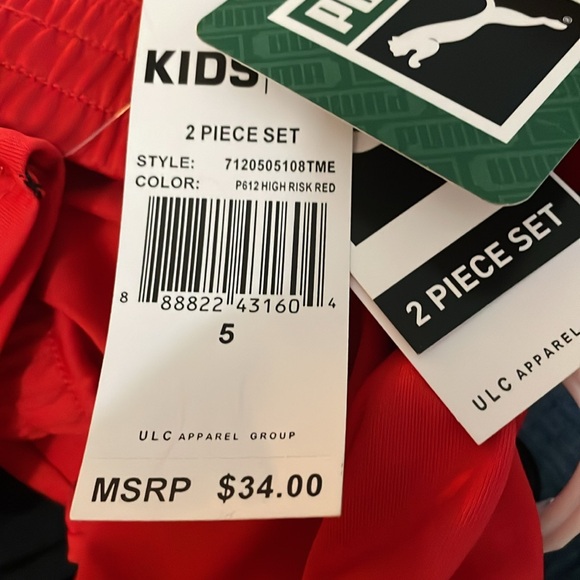 Puma Youth Red and Black‎ Athletic Set - Picture 5 of 5